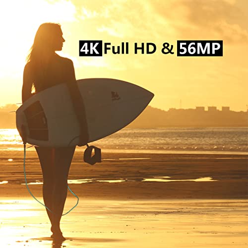 Waterproof Camera Underwater Cameras 4K30Fps 56Mp Full Hd Video Recorder Selfie Dual Screens 10Ft Underwater Digital Camera For Snorkeling On Vacation 1700Mah（Dv810） #TOP2