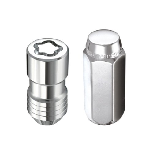 Image of McGard 84838 Chrome (M14 x 1.5 Thread Size) Cone Seat Style Wheel Installation Kit for 8-Lug Vehicle