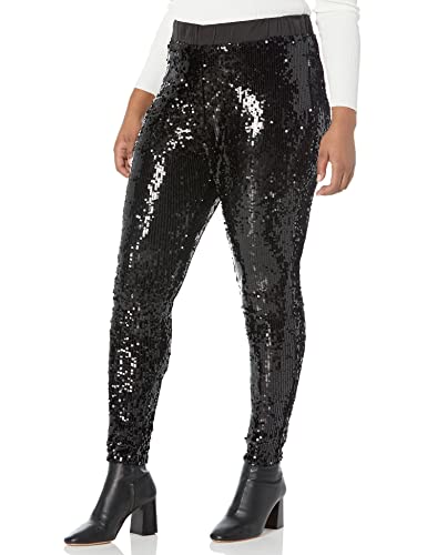 City Chic Women's Apparel Women's City Chic Plus Size Pant Sequin Party, Black, 14 #TOP15
