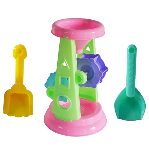 Jouet de plage double roue à eau et sable avec pelles pour enfants