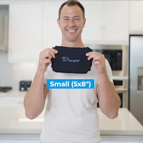 Image of TheraICE PROpack Ice Pack for Injuries, Reusable Soft Multipurpose Cold Gel Ice Pack for Muscular Back Pain, Shoulder, Hip, Knee - Flexible Cold Compress Wrap for Minor Aches & Pains - 5 x 8