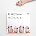 Comotomo Baby Bottle Bundle, Pink, (7 Piece Set) - Image 5