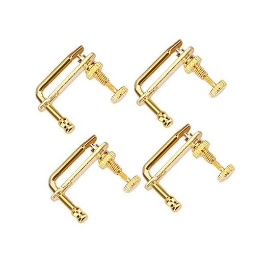 Ajustador de Afinadores de Violín de 4 Piezas - Aleación Wittner 4/4 - Herramienta de Ajuste Fino para Cuerdas