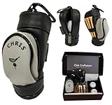 Golf Gifts for Men and Women, Personalized Premium Mini Ball Bag, Holds 3 Balls & Tees. Perfect for Golf Lovers, Optional Kit.