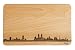 Produktbild SNEG Brotzeitbrett Prag Skyline | Frühstücksbrettchen aus Buche | Holz Schneidbrett | Geschenk mit Gravur | Frühstücksbrett | Tschechien (Standard (22x14x1cm), 1. ohne persönlicher Gravur)