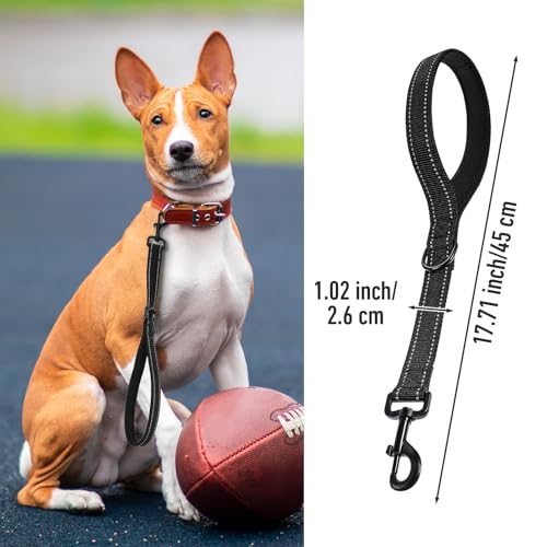 Wanmu Hundeleine Kurz, Kurzführer Hund 45 cm Übungsleine Kurzleine Hund Nylon Hundeleine für Mittlere Große Hunde