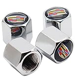 Car Tire Valve Stem Caps,Tire Valve Stem Caps Accessory,Universal Stem Covers Accessory Fit for Cadillac