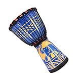 Bongo Drum, Bongo Drums Adulto,Tambor de manos multicolor inspirado en africanos de 8 pulgadas - Instrumentos de percusión para instrumentos musicales para espectáculos, actividades, lecciones de