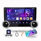 for Audi TT 2006-2014 Physical Display Knobs CarPlay/Android Auto Autoradio FM Radio Car Navigation Stereo Pad Player GPS 10.1' QLED Touch Screen BT WiFi 2 Din Headunit Tablet Quad Core 2G+64G