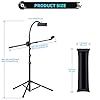 K KASONIC Microphone Stand with Tablet Phone Holder, Adjustable Tripod Boom Mic Stands for Performance, Microphone Floor Stand for Singing, Outdoor Activity #5