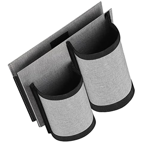 WSTERAO Luggage Cup Holder Bag 2-in-1 Carry-On Travel Bag Cup Holder Holds Two Coffee Cups Fits Suitcase Handles, Grey Cover