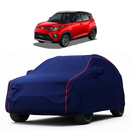 Image of Heavy-Duty Car Cover for compatible with Mahindra KUV100 (2016 to 2025 all Models) Deluxe Car Protection Cover - Waterproof & UV-Resistant All-Season Exterior Protection