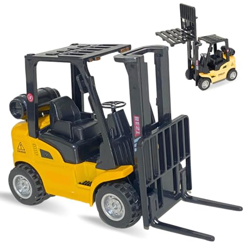 Europio - Miniatura Empilhadeira De Metal Carrinho Brinquedo C/fricção