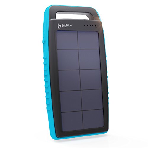 BigBlue Solar Battery Charger 20000mAh IPX4 Waterproof Dual USB Ports Emergency Solar...