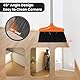 Besen und Kehrschaufel Set,mit langem Griff Ausziehbarem Stiel,aufrechter Kehrschaufel,Broom and Dustpan Set für drinnen und draußen, Garage, Küche, Büro