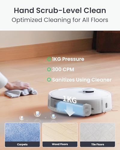 Image of SwitchBot S20 Robot Vacuum and Mop with Matter, 10000Pa Powerful Suction, Roller Mop, AI Navigation, Auto Mop Washing & Drying, 90 Days Hands-Free, Self-Emptying, Works with AppleHome Alexa GoogleHome