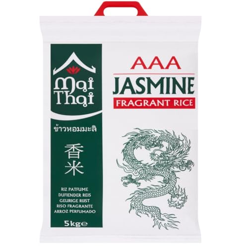 Mai Thai I AAA Jasmine Fragrant Rice I Long Grain Rice I Rich in Aroma I 5KG I Pack of 1