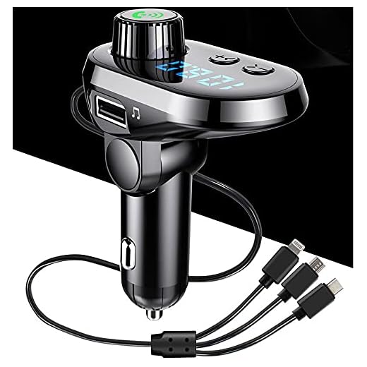 TOTMOX Bil FM-sändare Bluetooth-spelare bilkit MP3-spelare handsfree tre gränssnitt