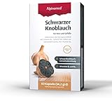 Alpinamed Ajo negro: vegano, 60 cápsulas, con vitamina B1 y B2, extracto de ajo negro para mantener la salud del corazón y niveles normales de colesterol, punta antienvejecimiento