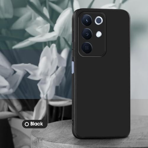 Image of Back Cover for Realme 15x 5G / C85 5G / Narzo 90x 5G | Full Camera Protection | Premium Liquid Silicon Case | Flexible Bumper Case for Realme 15x 5G / C85 5G / Narzo 90x 5G (Black)