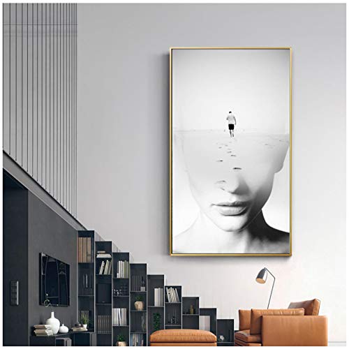 Abstrait graffiti art moderne affiche de salon, peinture sur toile 35x50cm pour deco maison