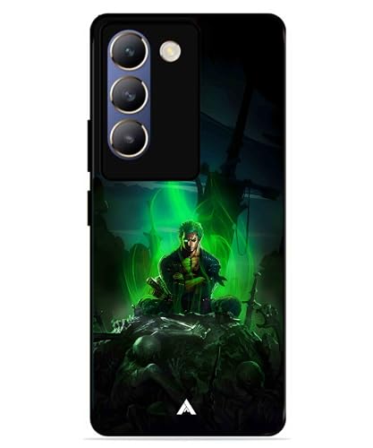 Image of Premium Anime 1 Case for Vivo v30 Lite (Glossy Finish) Soft-Touch Metal TPU Back Cover, Shockproof, Designer, Aesthetic Mobile Phone Case
