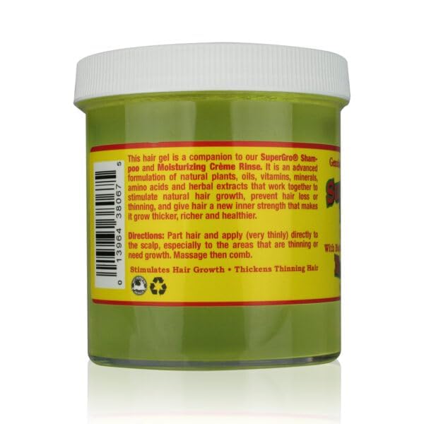 SuperGro Extra Hold Gel for Natural Hair Styling - 16 oz - Image 7