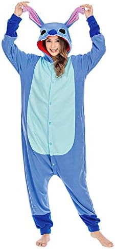 NAITOKE Animal Onesie Halloween Pajamas for Adults Women Men Teens