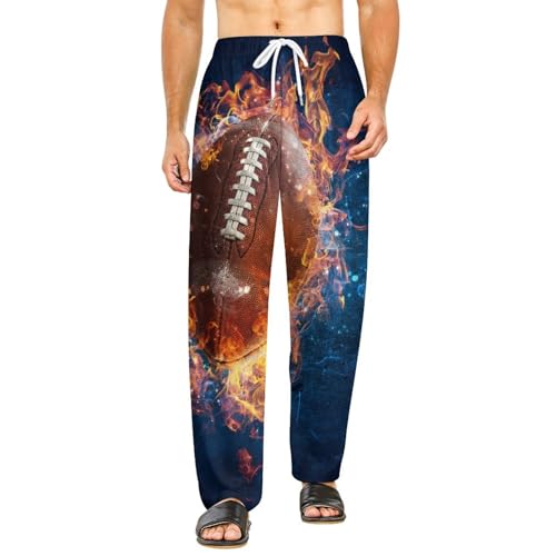 Vêtements de nuit douillets : pantalon de détente Rugby Fire pour soirées cocooning