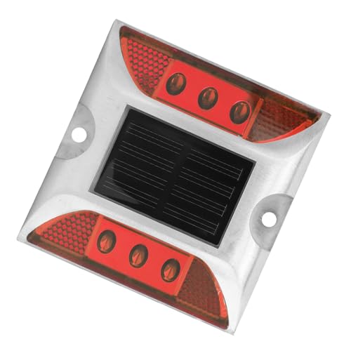 Baliza Solar LED Roja de Aluminio Fundido para Entrada de Garaje 4