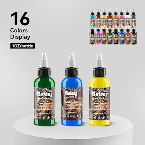 Solong Tattoo TI302S-30-16 16Pcs Tattoo Ink Color Set thumb #1
