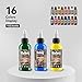 16PCS Tattoo Ink Color Set, Solong Tattoo Ink 1oz (30ml) Pigment Kit for Tattoo Kit Tattoo Ink Set TI302S-30-16