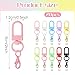 Andibro 20 Pcs Colorful Lobster Claw Clasps, Double-Head Swivel Lanyards Trigger Snap Hooks, Heavy Duty Metal Lobster Hooks Purse Clasps with Key Rings Jewelry Making Accessories for Bags DIY Crafts