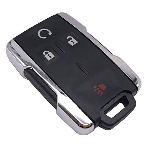 Coque de clé Chevrolet Silverado GMC Sierra 2014-2017 argent 4 boutons M3N-32337100