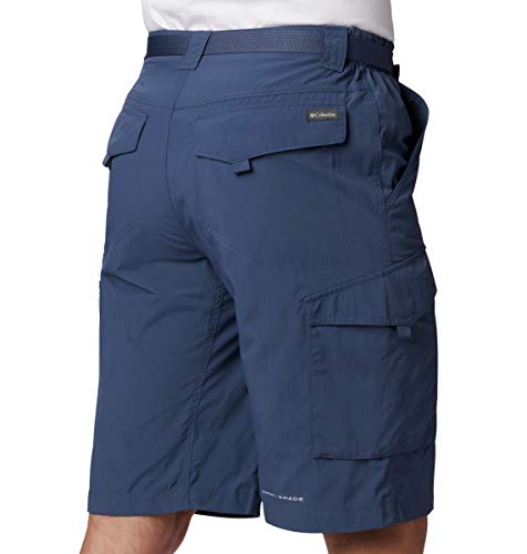 Image of Columbia Men's Regular Fit Shorts (AM4723 Cypress Heather Camo Print 40)