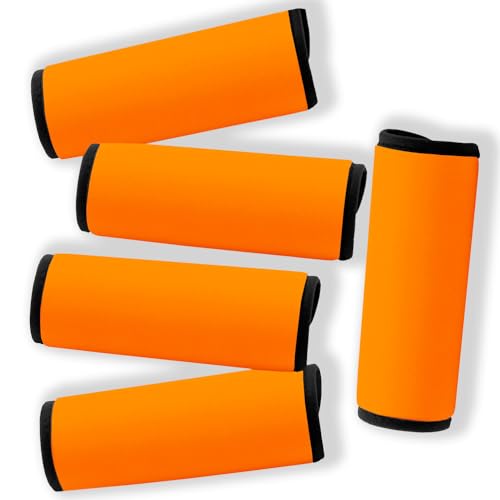 Image of Neoprene Luggage Handle Wraps for Traveling Bright Color Luggage Tags|Handle Wraps|Handle Covers