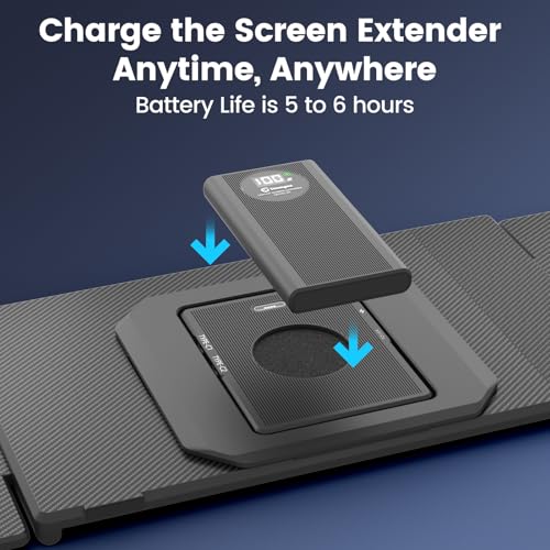 Image of Teamgee 15.6 inch Laptop Screen Extender with Power Bank 15.6 inch Laptop Screen Extender 120% sRGB
