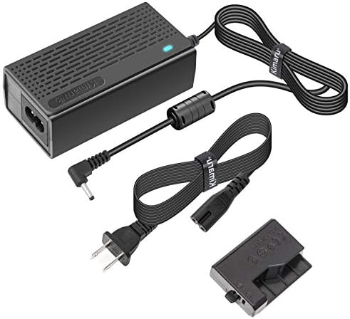 Kimaru ACK-E10 DR-E10 DC Coupler LP-E10 Dummy Battery AC Power Adapter Kit for Canon EOS Rebel T3 T5 T6 T7 1100D 1200D 1300D 1500D 2000D,Kiss X50 X70 X80 X90 Cameras.