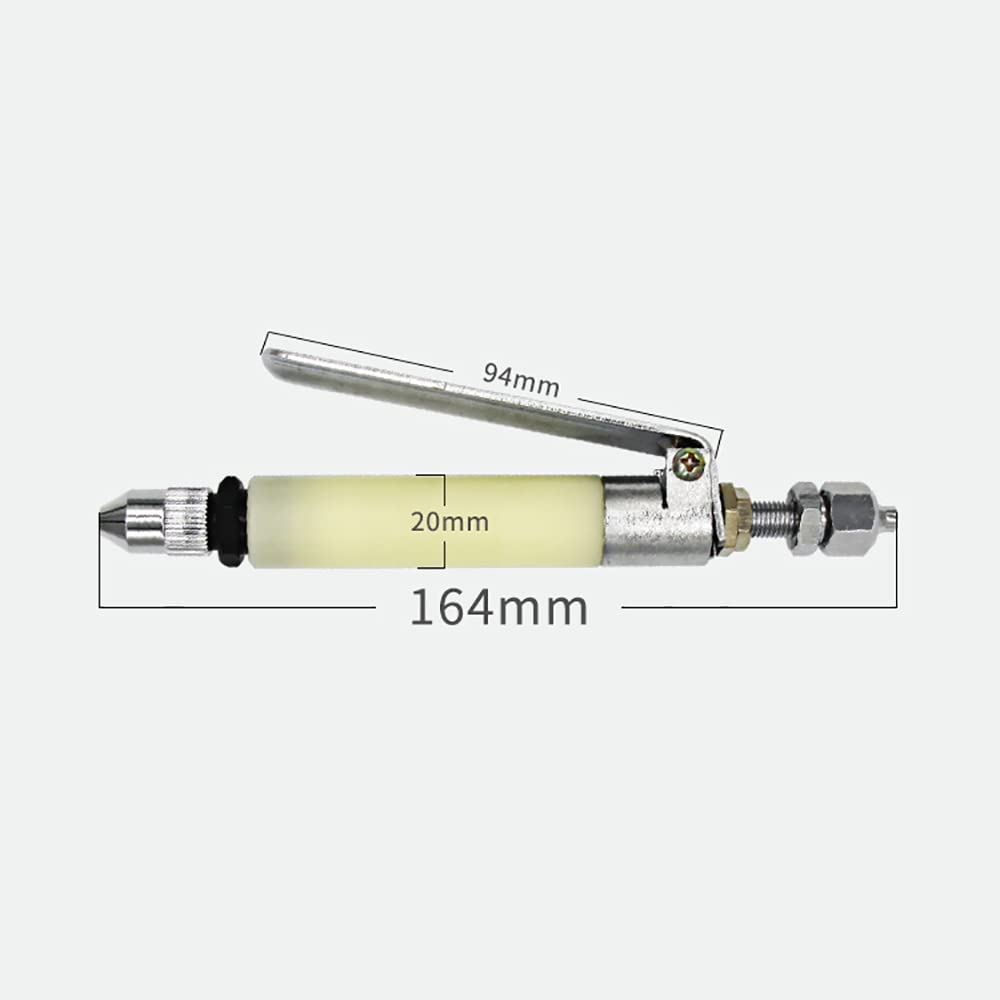 Jieotwice Thimble Type Dispenser Valve Manual Single-Liquid Glue Gun Dispensing Valve QLH-10B