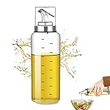 【Mehrzweck Ölsprühflasche】Essig Ölflasche mit 500ml fassungsvermögen, ölspritze kann mit verschiedenen gewürzen wie öl, sonnenblumenöl, olivenöl, essig, sojasauce, zitrone, limettensaft, kochwein und sherry gefüllt. Es ist ideal zum zubereiten von salaten, stimmen, backen, braten und grillen.