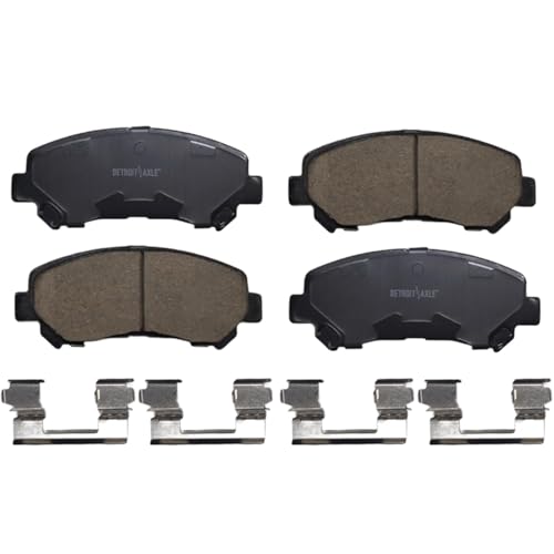 Image of Detroit Axle - Front Brake Kit for 2010-2013 Suzuki Kizashi 11.81 inch inch Disc Brake Rotors Ceramic Brakes Pads with Hardware 2011 2012 Replacement