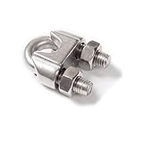 15 Stück M3 Edelstahl Seilklemme,Drahtseilklemmen Bügelseilklemme,U-Bolzen Bügelform Stahlseil Seilverbinder,Seilklemme Bügelform für Stahlseil,Seil, Draht
