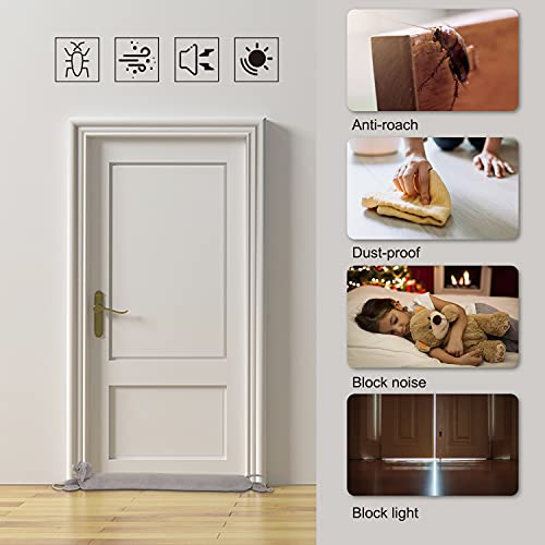 Door Draft Stopper 36Inch, Elephant Under Door Draft Stopper Heavy Duty, Weighted Sliding Glass Door Draft Blocker Saving Energy Seal Guard #TOP3