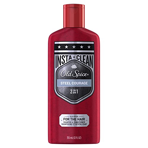 Old Spice Steel Courage 2 in 1 Mens Shampoo and Conditioner, 12 Ounce