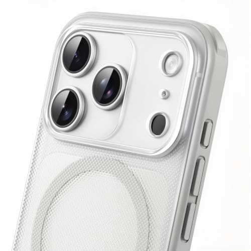Coque iPhone 17 Pro MagSafe grise translucide mate antichoc