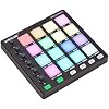 MIDI Controller Beat Maker Machine 6 Assignable Knobs Note Repeat Full Level Buttons and Production Software Portable Mini MIDI Controller Pad USB for Beginner Music Production
