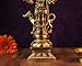 Mridaya Divine Kala Bhairava Statue with Dog – 29 cm Golden Brass Finish Kaal Bhairav Idol for Protection
