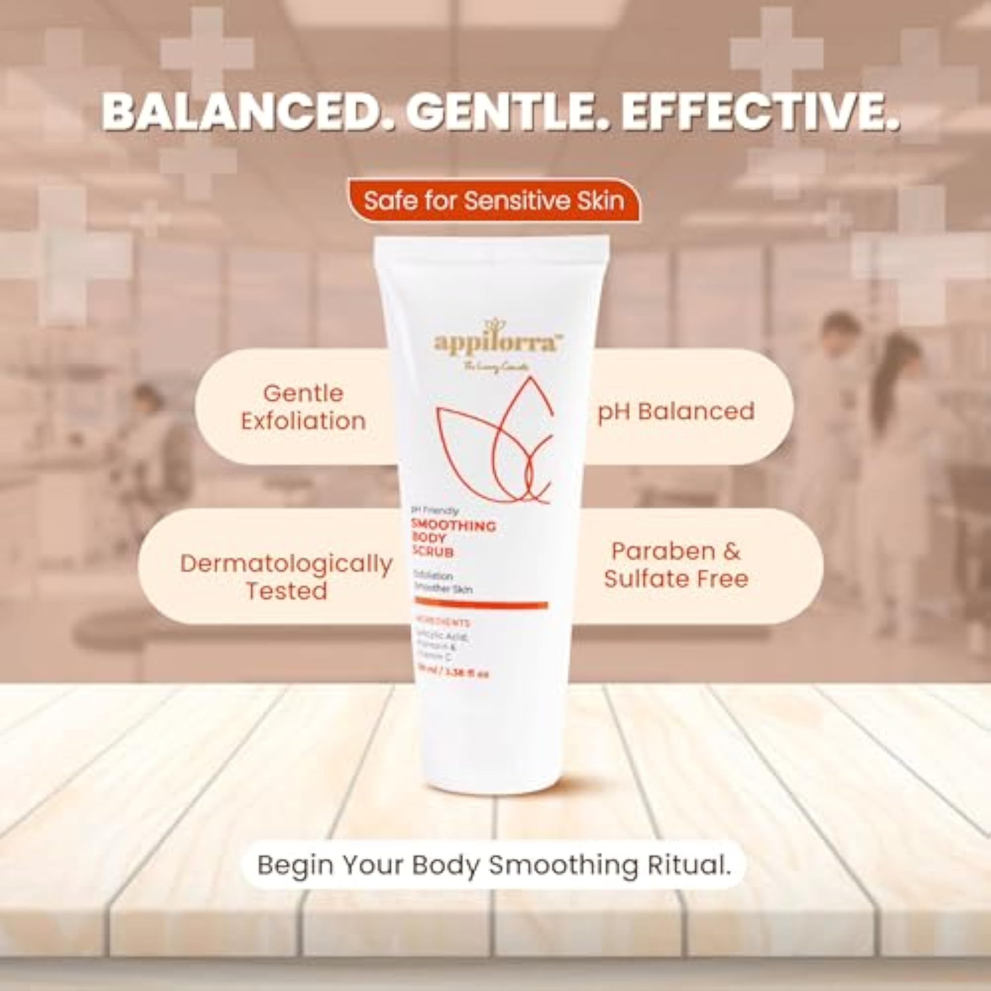 Salicylic Acid Body Scrub with Allantoin & Vitamin C