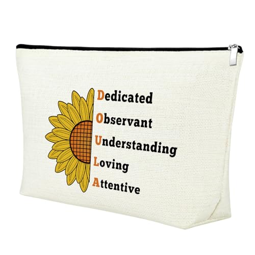 Doula Gifts for Women Makeup Bag Doula Thank You Gifts Cosmetic Bag Midwife Funny Gifts Labor and Delivery Nurse Gifts Nurse Appreciation Gifts Dedicated Observant Understanding Loving Attentive