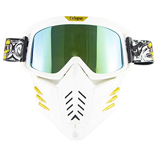 Máscara de casco Jet o Motocross - Universal – Máscara para moto...